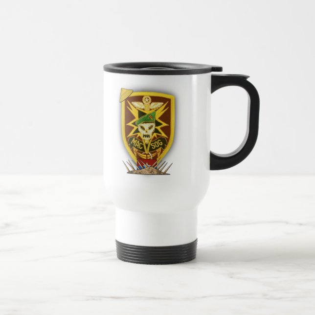 MAC V SOG MACV vietnam war veterans vets Travel Mug (Right)