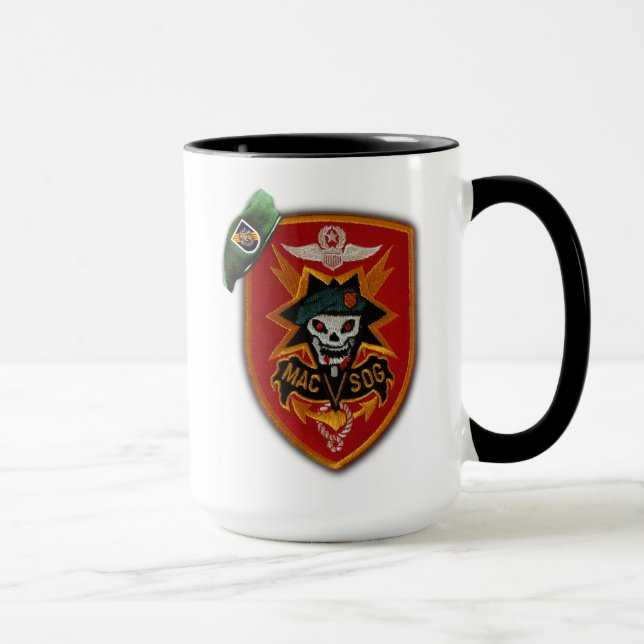 MAC V SOG Vietnam war veterans patch Mug (Right)
