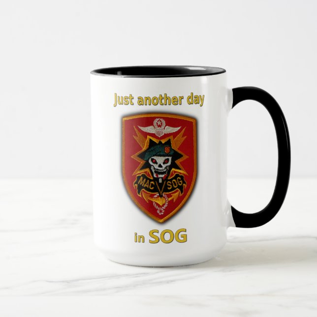 MAC V SOG Vietnam war veterans patch Mug (Right)