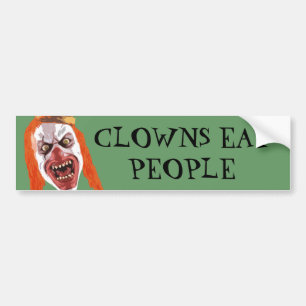 Macabre Clown Bumper Sticker