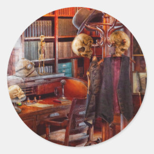 Macabre - In the Headhunters study Classic Round Sticker