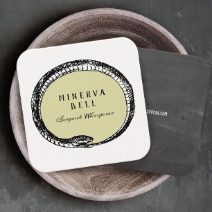 Macabre Serpent  Square Business Card