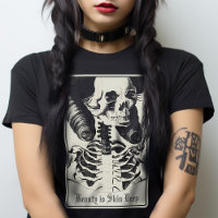 Macabre Skeleton Skull Beauty Tarot Victorian Goth