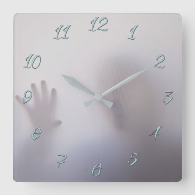 Macabre Square Wall Clock (Front)