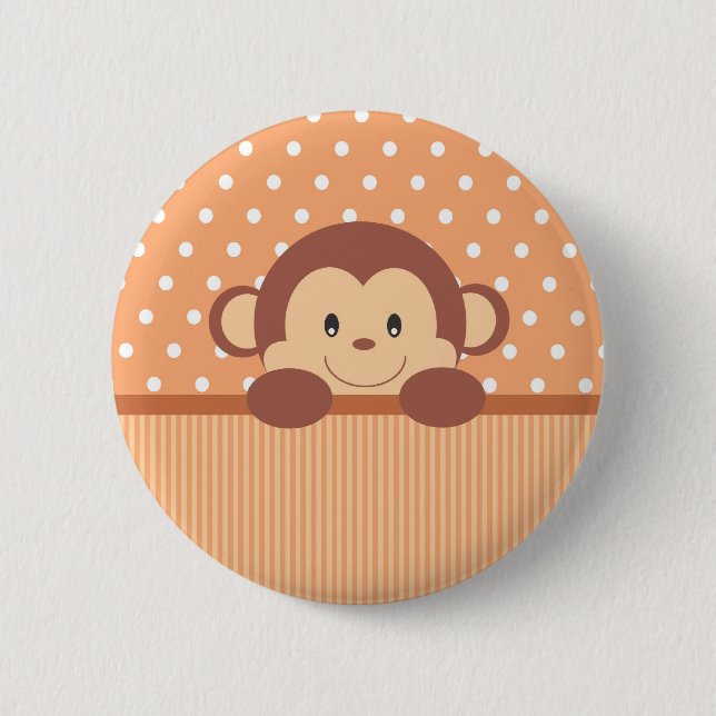 macaco1.jpg 6 cm round badge (Front)