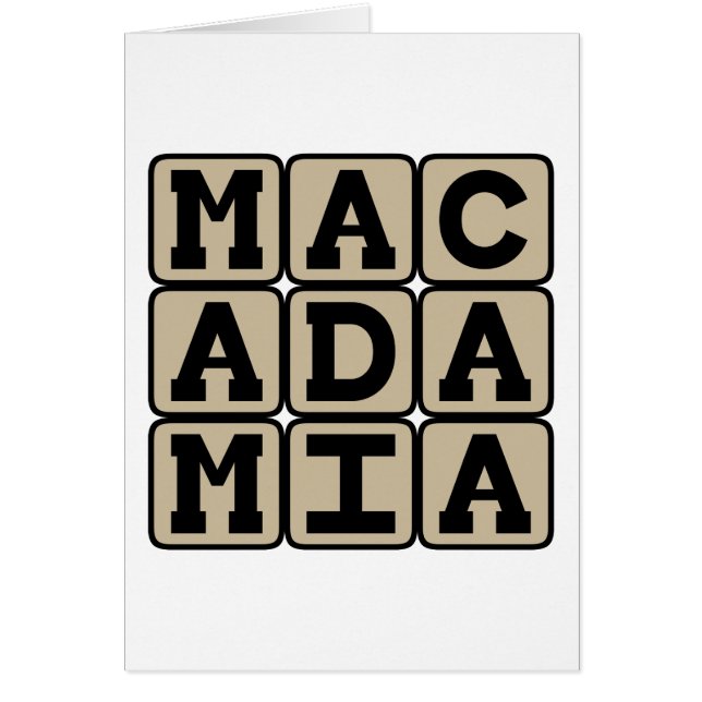 Macadamia, Hawaiian Nut (Front)