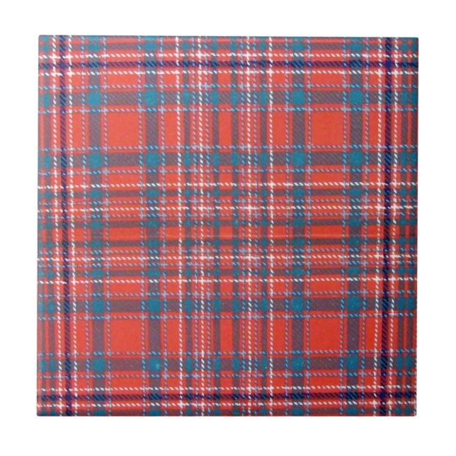 MACALISTER SCOTTISH FAMILY TARTAN TILE (Front)