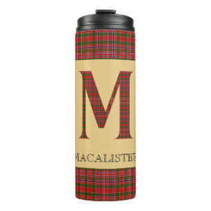 MacAlister Tartan Monogram M  Thermal Tumbler