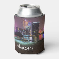 Macao Casino Skyline Panorama China Nighttime