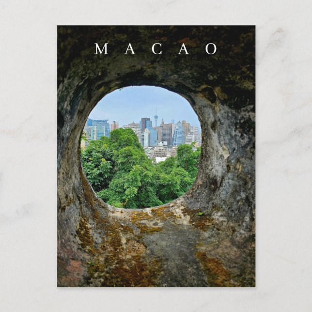 Macao framed view postcard (Front)