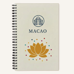 Macao Heritage & Ruins of St. Paul's Lotus Photo Notebook