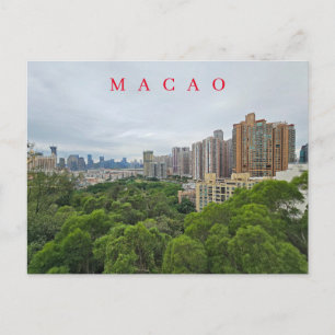 Macao Taipa panoramic view postcard