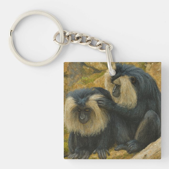 Macaque Bond – Grooming Ritual Key Ring (Front)