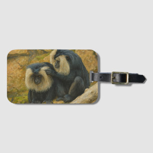 Macaque Bond – Grooming Ritual Luggage Tag