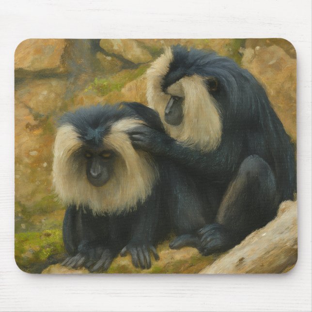 Macaque Bond – Grooming Ritual Mouse Mat (Front)