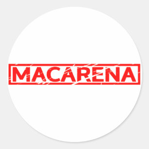 Macarena Stamp Classic Round Sticker
