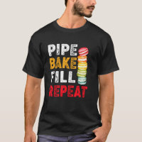 Macaron Baker Pipe Bake Fill Repeat Retro Vintage