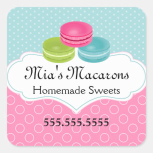 Macaron Bakery Box Seal