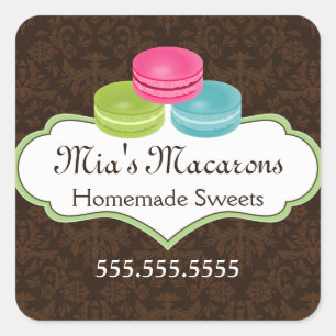 Macaron Bakery Box Seal