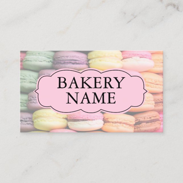 Macaron Bakery Business Card (Front)