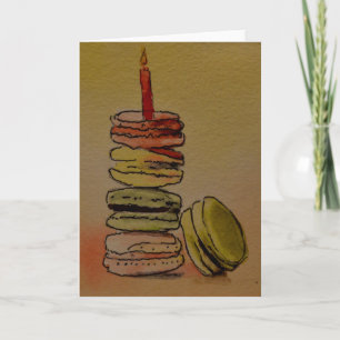 Macaron Birthday Blank Card