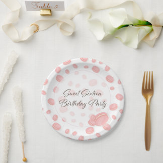 Macaron Birthday party  Paper Plate