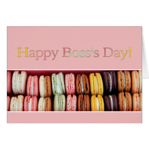 Macaron Boss's Day Card