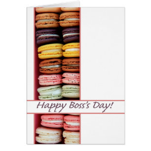 Macaron Boss's Day Card
