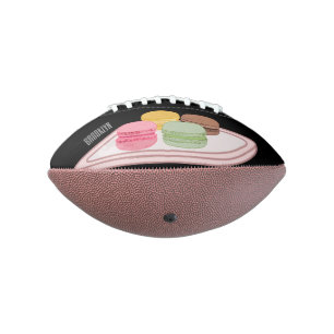 Macaron cartoon illustration  american football