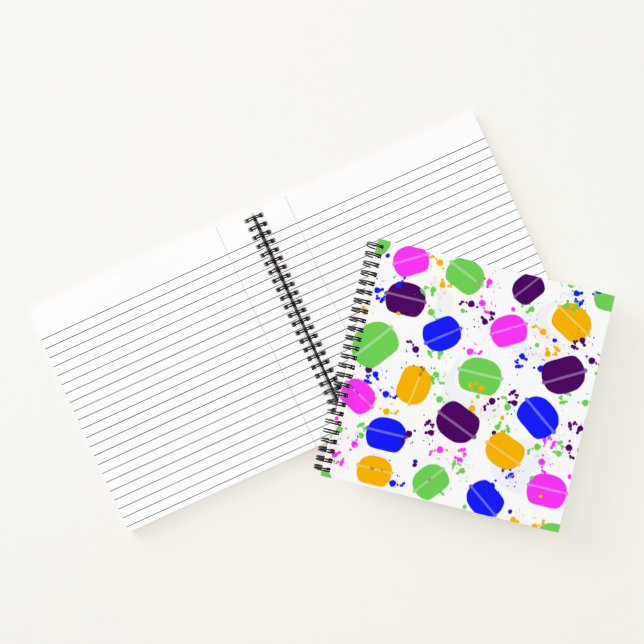 Macaron Confetti Cookie Pastry Notebook (Inside)