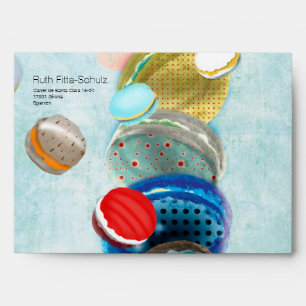 Macaron delicious filling envelope