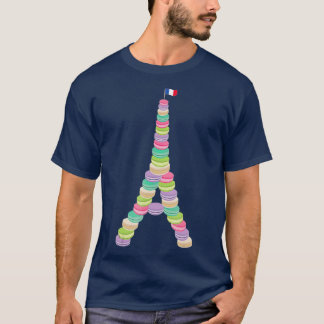 Macaron Eiffel Tower French   Macaroon Paris T-Shirt