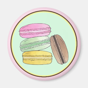 Macaron French Pastry Cookies Macarons Patisserie Magnet