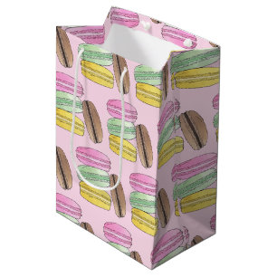 Macaron French Pastry Cookies Macarons Patisserie Medium Gift Bag