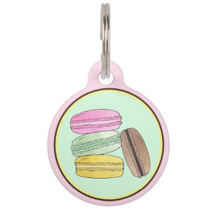 Macaron French Pastry Cookies Macarons Patisserie Pet Tag
