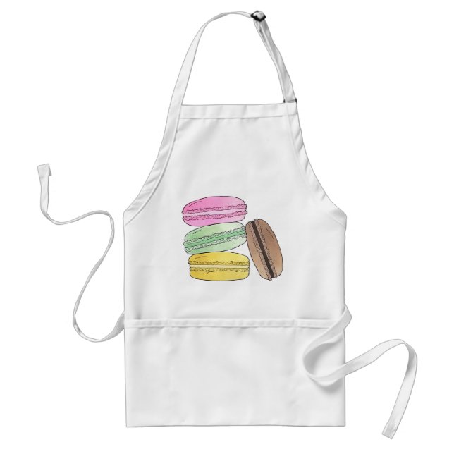 Macaron French Pastry Cookies Macarons Patisserie Standard Apron (Front)