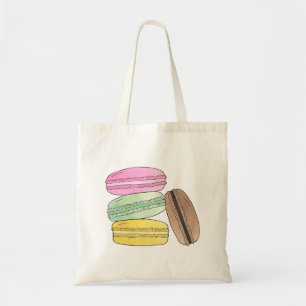 Macaron French Pastry Cookies Macarons Patisserie Tote Bag