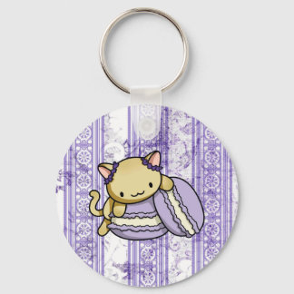 Macaron Kitty Key Ring