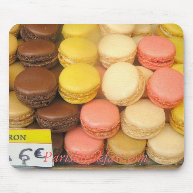 Macaron Mouse Parisbreakfast.com Mat (Front)