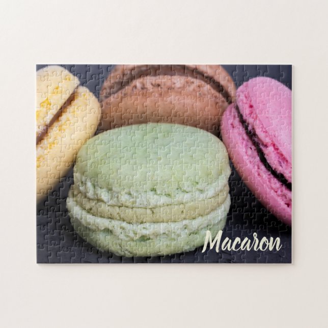 Macaron pastries for sweet tooth gift jigsaw puzzle (Horizontal)