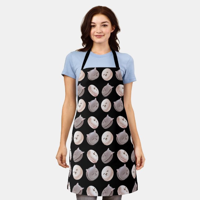 Macaron Pattern Apron (Worn)