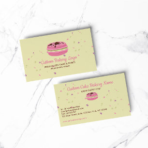Macaron Stars Elegant Business Card