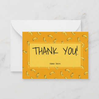 Macaroni and Cheese Flat Note Card