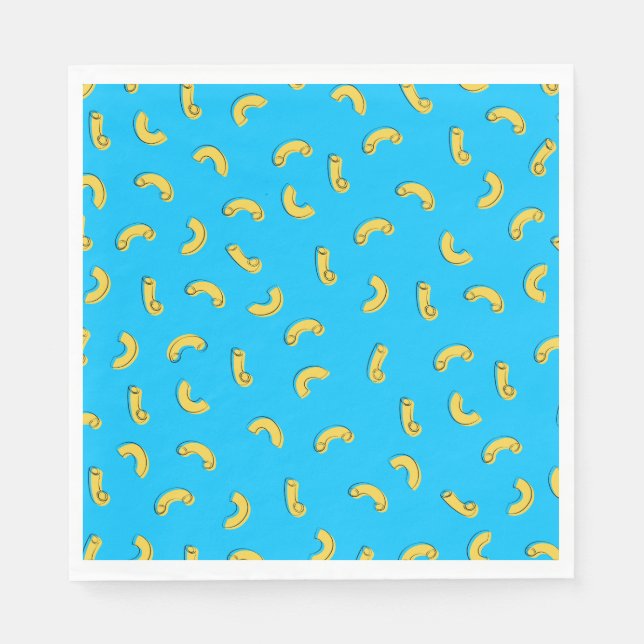 Macaroni and Cheese Illustration Napkin (Front)