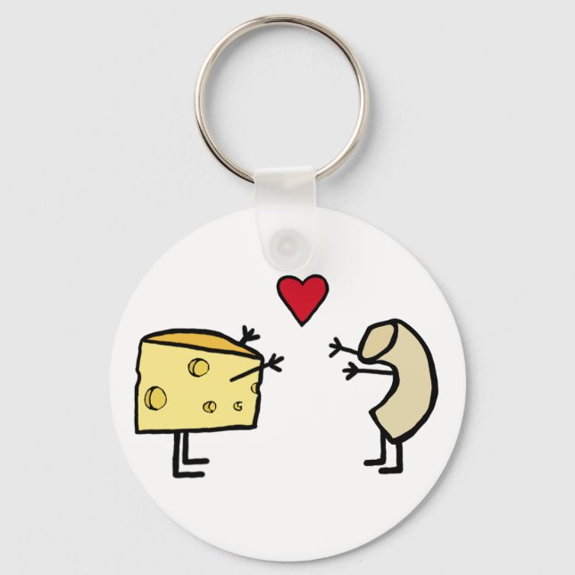 Macaroni and Cheese Key Ring (Front)