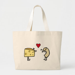 Macaroni and Cheese Large Tote Bag