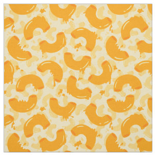 Macaroni and Cheese Pattern Fabric