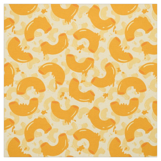 Macaroni and Cheese Pattern Fabric (Swatch)