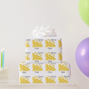 Macaroni Cheese Design Wrapping Paper