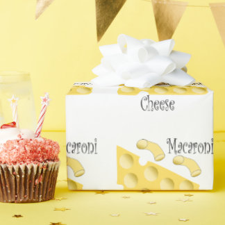 Macaroni Cheese Design Wrapping Paper